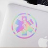 Transparent Decal Stickers of EMT Star PVC (Hologram) Premium Waterproof