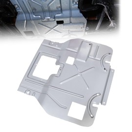 SecosAutoparts Engine Splash Shield Cover Compatible with Ford F-150 2015-2024 Replace# FL3Z-5D032-D FL3Z-5D032-A Front Lower Raptor Skid Plate Without The Middle Cover Silver Gray