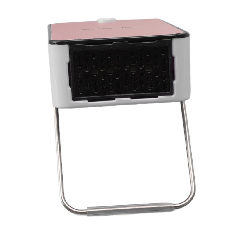 Mini Space Heater Pink Fast Heating Rotatable Holder Anti Slip