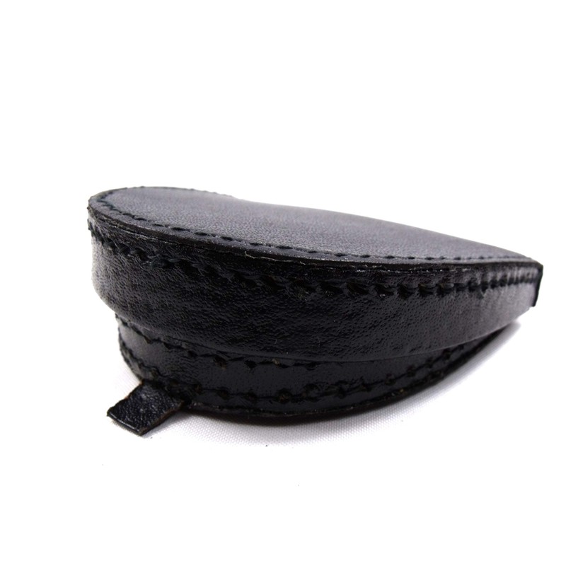 Mens Real Leather Coin Tray Purse LARGE 8cm x 9cm