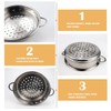 Stainless Steel Steamer Pot - 7 Inches Round with Cooking