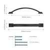 KNOKLOCK 10 Pack 5 Inch(128mm) Kitchen Cabinet Handles Matte Black
