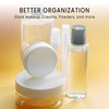 (Quantity: 25 Pieces) Beauticom 5G/5ML Round Clear Jars with Screw