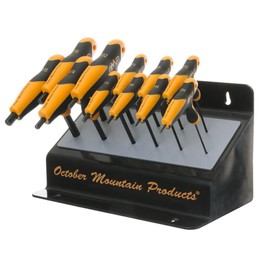 October Mountain Products Pro-Shop Bench Hex Wrench Set 5/64-3/8 in.
