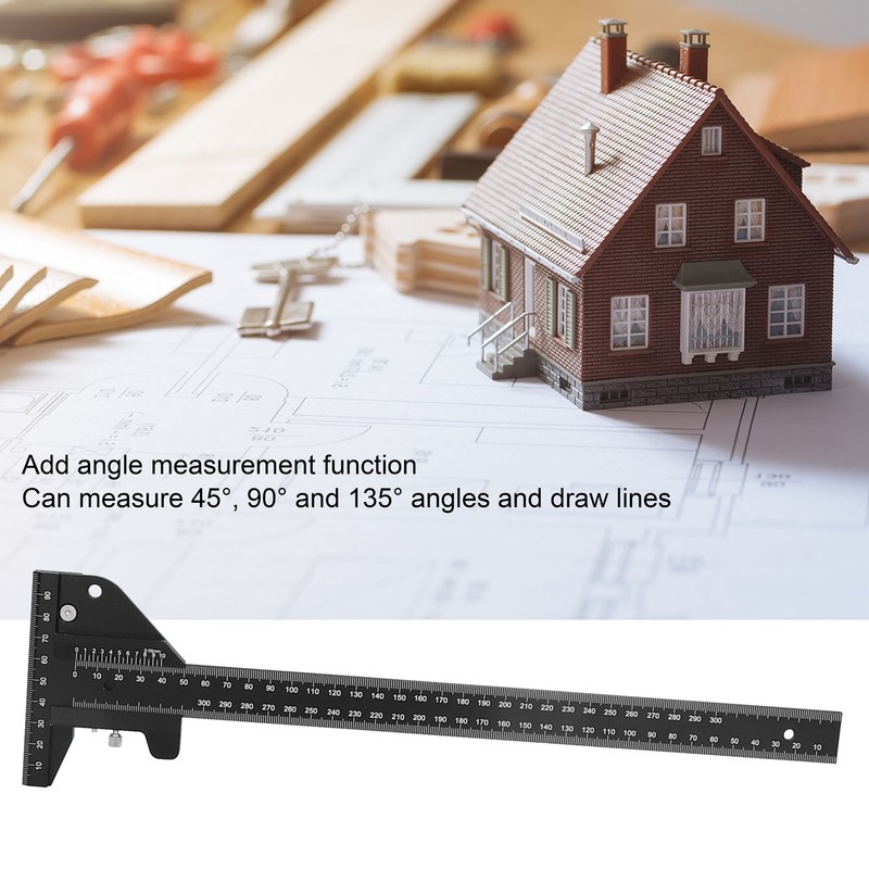 Woodworking Line Ruler Depth Vernier Measuring Caliper Combination Scribe Measure