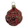 Lauschaer Glas Christmas Tree Decoration Small Rose Red Christmas Tree