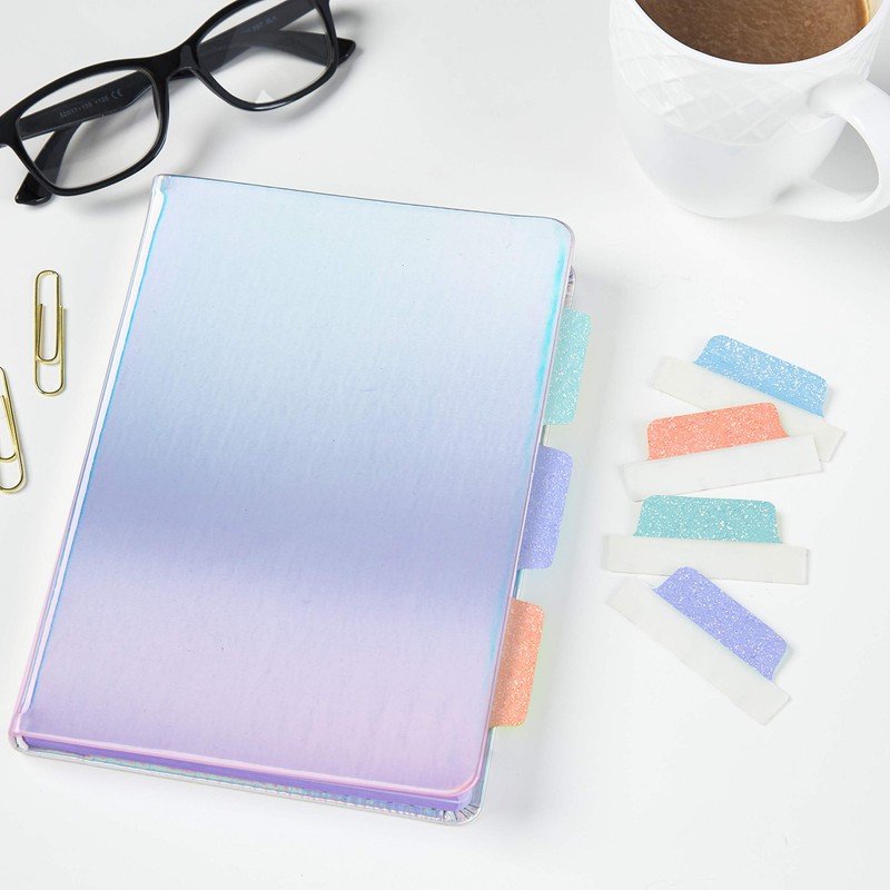 Avery Margin Ultra Tabs, 2.5" x 1", Pastel Sparkle Shimmer