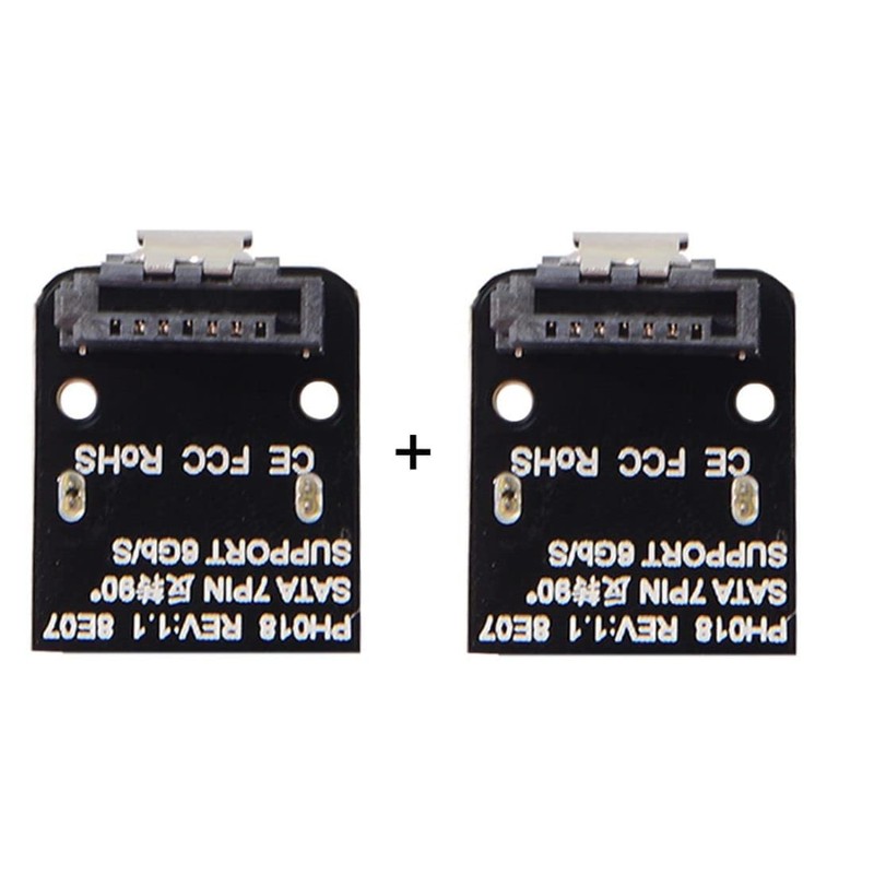 chenyang SATA 7Pin Female to 7pin Male 90 Degree Angled
