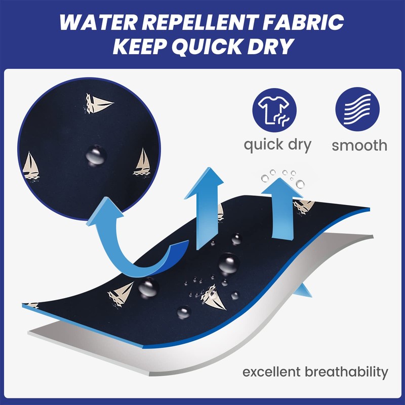 MaaMgic Mens Short Swim Trunks Quick Dry Swimming Shorts Print