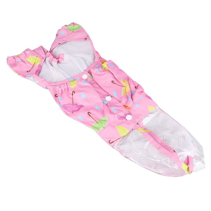 Pet Reflective Raincoat Legs Covered Cute Waterproof Skin Friendly Dog