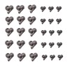 Yuzhiye 30pcs Rhinestone Heart Shape Glass Stone Nail Parts Large