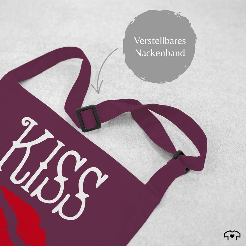 Shirtracer - Apron - Cooking Apron Funny - Kiss the