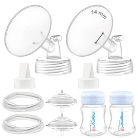 Maymom Pump Parts Compatible with Spectra S2 S1, 14mm Flange Valve Tube Bottle Backflow Protector, Not Original Spectra S2 Replacement Pump Parts Duckbill Valve Bottle