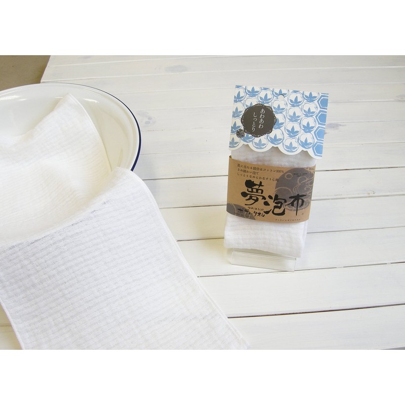 Orim Imabari Body Towel, Dream Foam Cloth (Yumehopu), Cotton, 9.8