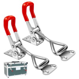 Toggle Latch Clamp 4001,2 Pack Toggle Hasp Latches For Smoker Lid Jig Freezer Door Cooler Box Case Trunk Draw Chest, Quick Release 330lbs Holding Capacity