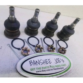 Banshee Joes LLC Yamaha YFZ450 YFZ450R YFZ450X Ball Joint Kit Upper And Lower A Arm Ball Joints