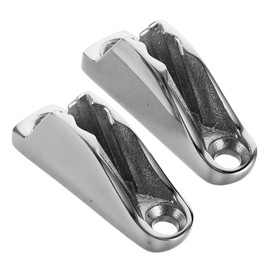 BESPORTBLE 2pcs Stainless Steel Sailing Cleats for Kayak Multi-Functional Clamp Cleat Easy to Install Boat Line Holder Accessories for Secure Mooring and Rope Management