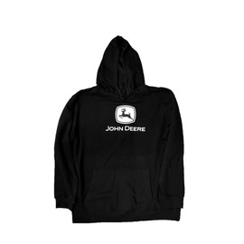 John Deere Pull Over Hoodie With Glow In The Dark Tm-Black-Medium