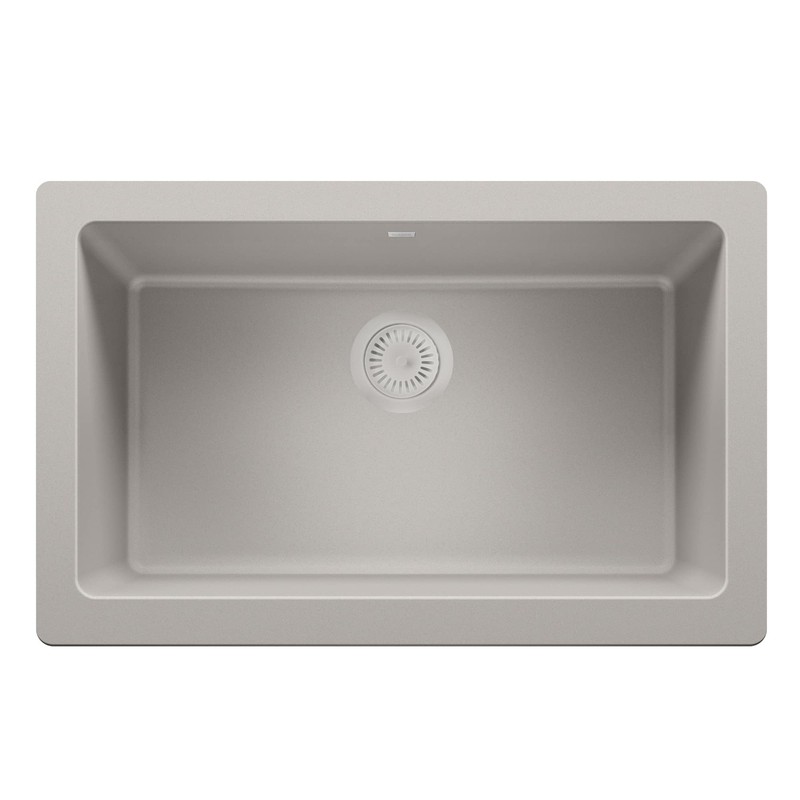 BLANCO 240338 Disposal Flange, 3.5", Concrete Gray