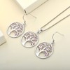YL Tree Earrings Sterling Silver Tree of Life Hook Earrings