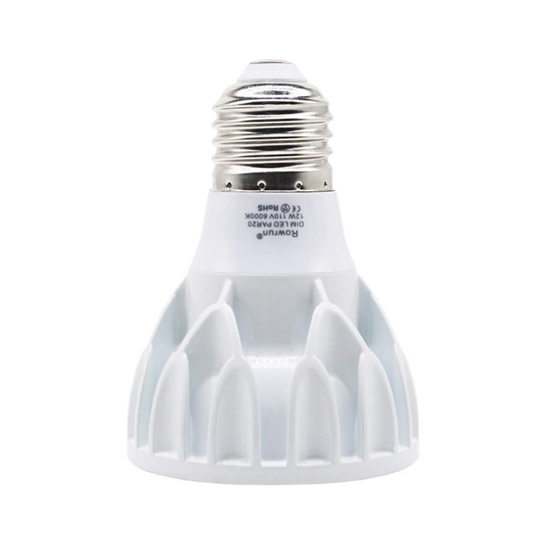 Rowrun PAR20 12W Narrow Flood Light Bulb E26 Dimmable LED