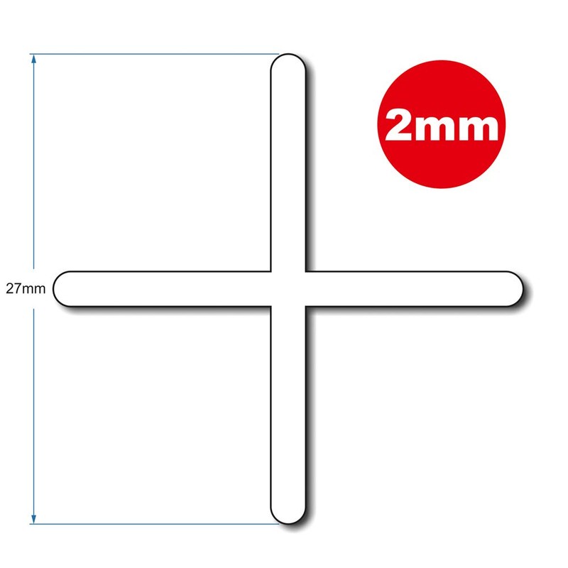 Tilerite Tile SPACERS 2MM X250 TSL483
