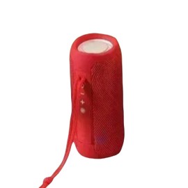 Portable Bluetooth Speaker,Waterproof Wireless Speaker with Colorful LED Flashing Lights,10W Super Bass 48H Standby Time,TWS Pairing, For Outdoors, Cycling Fitness, Family, Parties, Travel (Red)