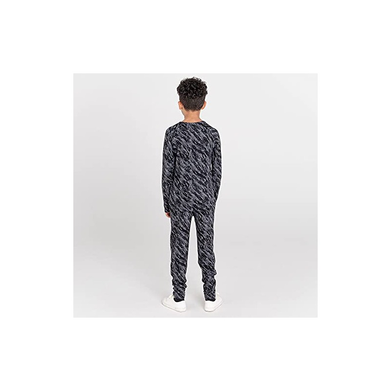 Dare2b Kid's Partition Base Layer Set Leggings, Black Shard, 15