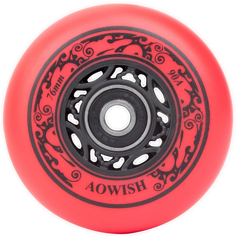 AOWISH Ripstik Wheels [2-Pack] 76mm Ripstick Wheels 90A Ripsurf Caster