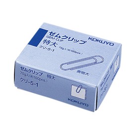 コクヨ クリップ ゼムクリップ 特大(34mm) 約100本入 クリ-5-1