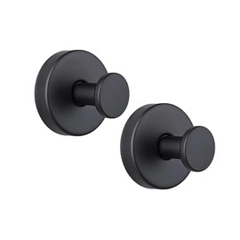 2 PCS Shower Hooks Suction,Stainless Suction Cup Hooks,Suction Hooks,Towel Hooks for Bathroom,Shower(Black)