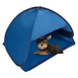 HACRAHO Pop Up Beach Sun Tent, 1 Pack Mini Beach Sun Shade Face Head Shade Protection Tent for Outdoor Picnic Beach Camping, Blue