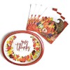 Thanksgiving Pumpkin Fall Harvest Party Supplies Paper Plate and Napkin