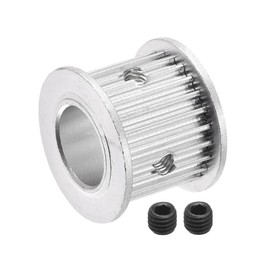 sourcing map 3M24 Teeth Timing Belt Pulley Synchronous Wheel Belt Drive Gear with M4 Screw 14 mm Bore for Belts, 3D Printer, CNC