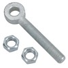 Swing Gate Long Eye Bolts Hinge + Nuts Adjustable Zinc