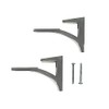 CRL Chrome - Aluminum Glass Shelf Bracket for 3/8 to