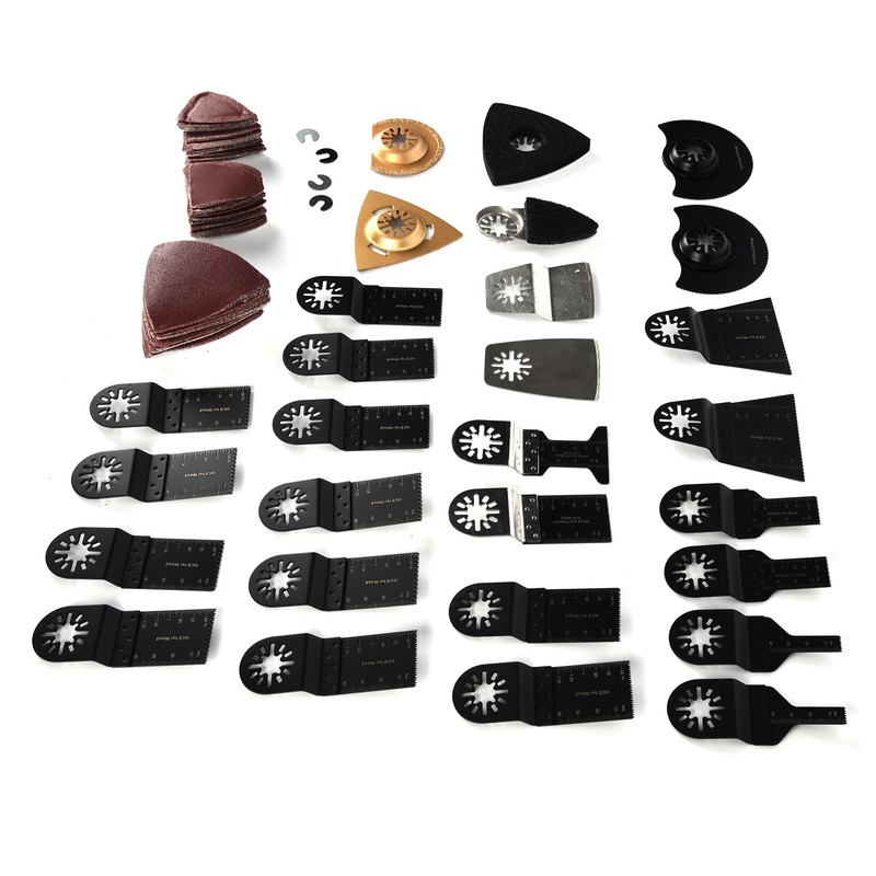 120 Pcs Oscillating Multitool Accessories Saw Blades Durable Quick Release