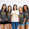 H-DEWALL Custom Shirts with Name of The Bride and Bridesmaids