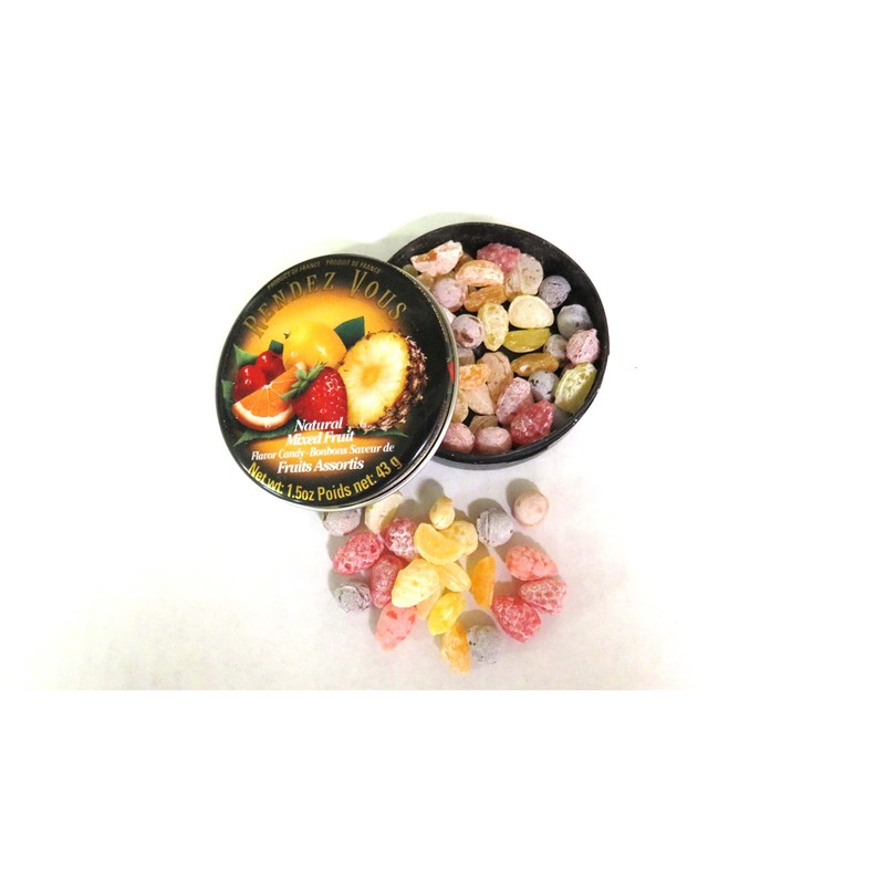 Rendez Vous, French Mini Candies, Mixed Fruit, 1.5 oz (Pack