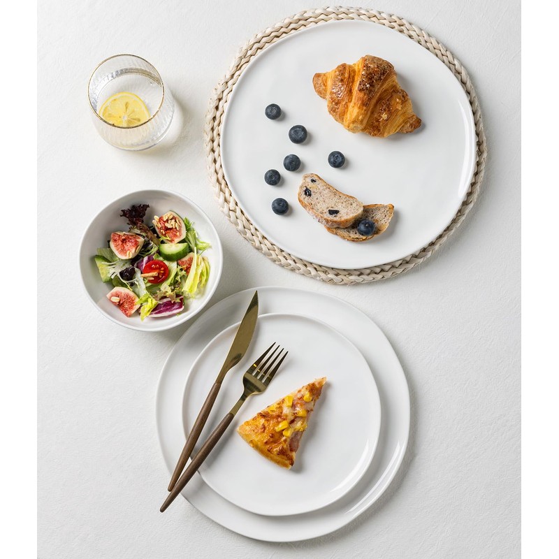 GBHOME Ceramic Dinnerware Sets for 4, 12 Pieces Porcelain Lightweight