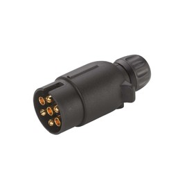 HELLA 8JA 005 476-001 Plug - 7-pin connector - Plug: Screw Contact - Black