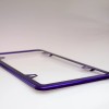 MotorVehicleParts 4Hole Slim Powder Coated Candy Purple Stainless Steel License