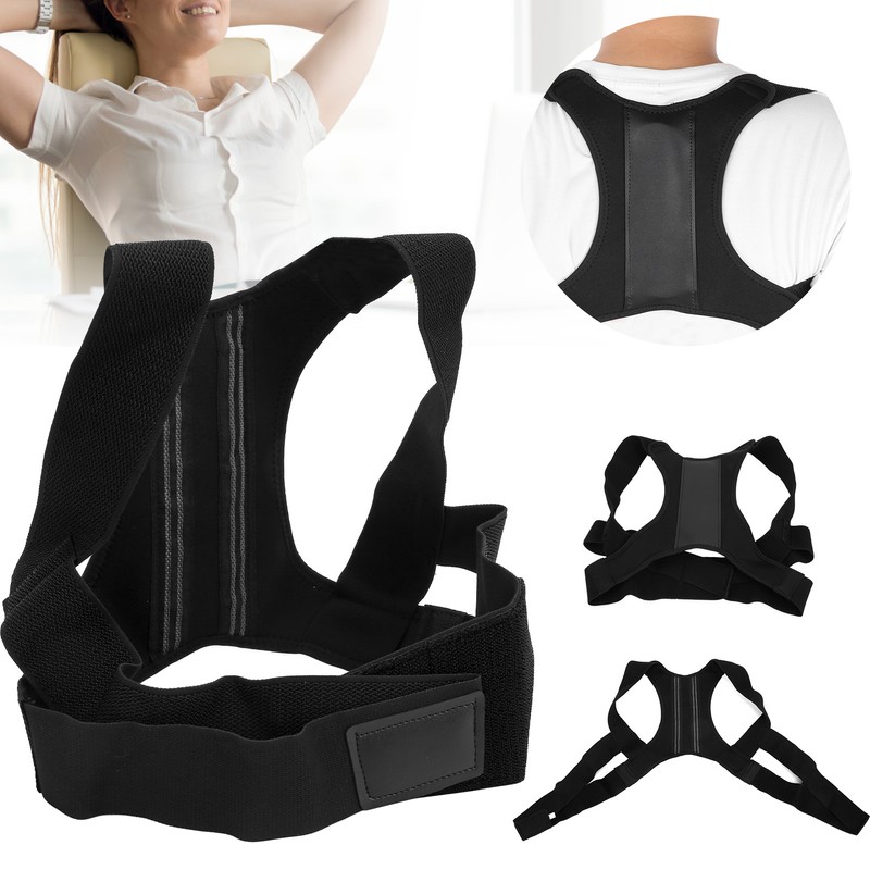 Back Support Sitting Posture Corrector Strap Brace Adjustable for Man