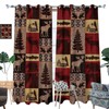 INSFBRB Rustic Cabin Curtains for Bedroom - Vintage Farmhouse Hunting