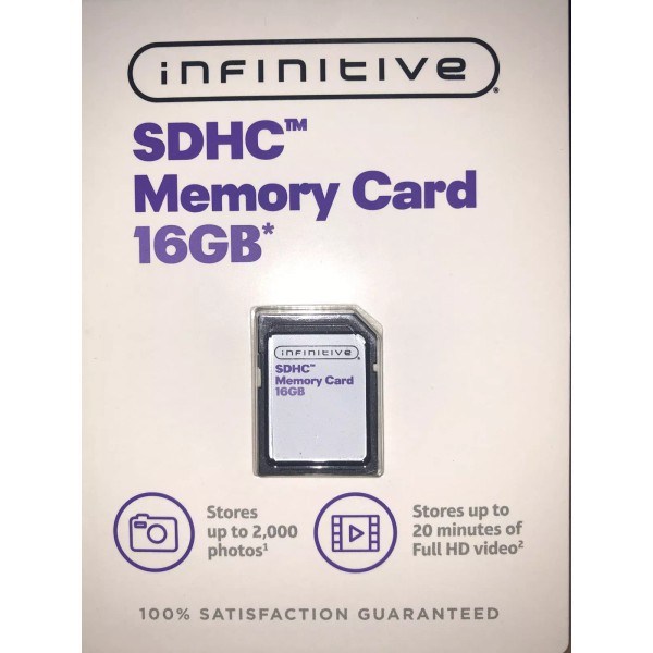Infinitive NEW Memory Card 16GB Infinitive SDHC Store Up to