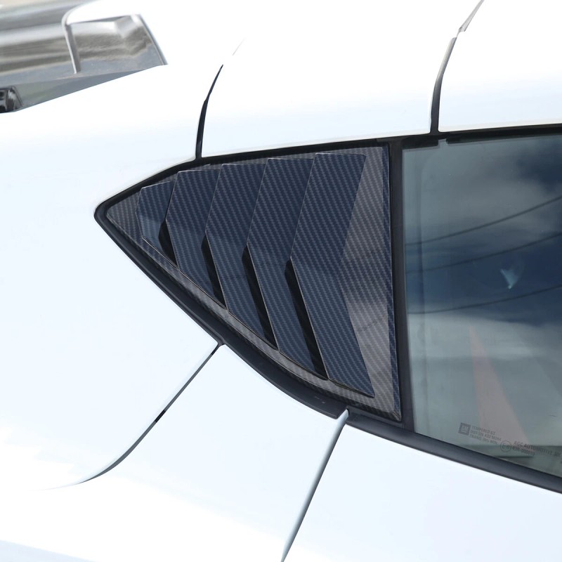 car-attention Side Window Louver Shutter Cover Trim For Corvette C8
