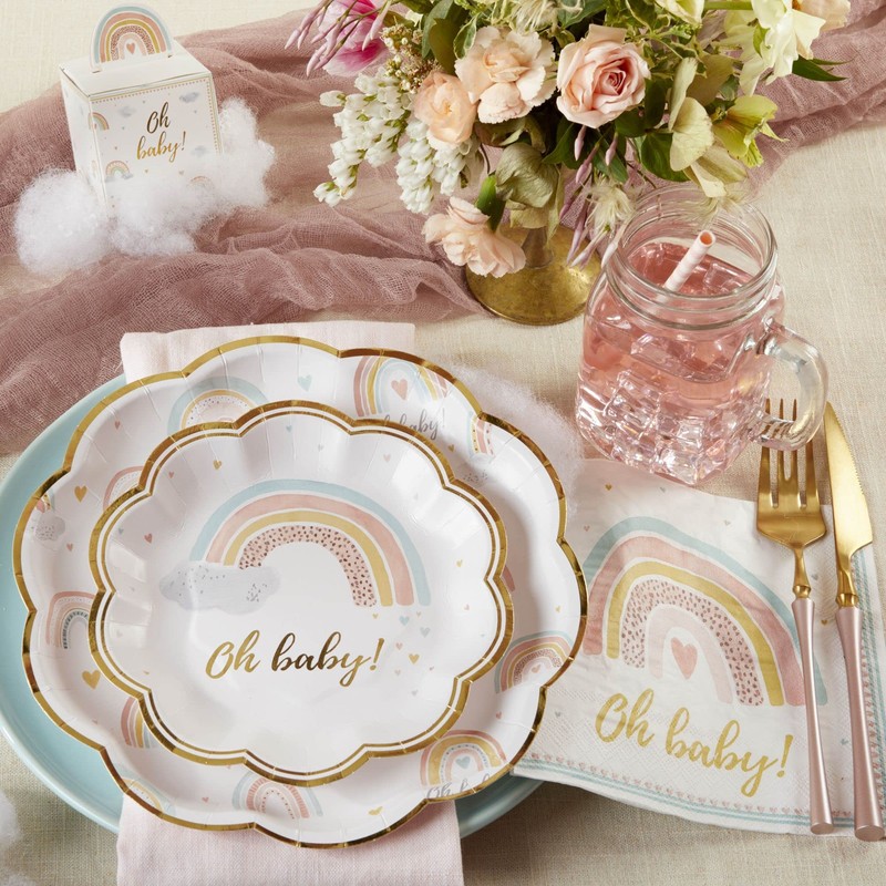 Kate Aspen Boho Rainbow Baby Shower Decorations, One Size, Napkins