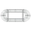 vidaXL Gabion Raised Bed, Rustproof and Weather-Resistant Galvanized Iron, Oval