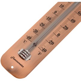 TERMOFLY 12.2 inches New Premium Steel Indoor/Outdoor Weather Thermometer Waterproof Decorative