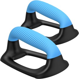Kipika Barre per flessioni, supporti per flessioni con manico in plastica morbida ispessita, base stabile e antiscivolo, maniglie per flessioni perfette per l'allenamento della forza del pavimento (D